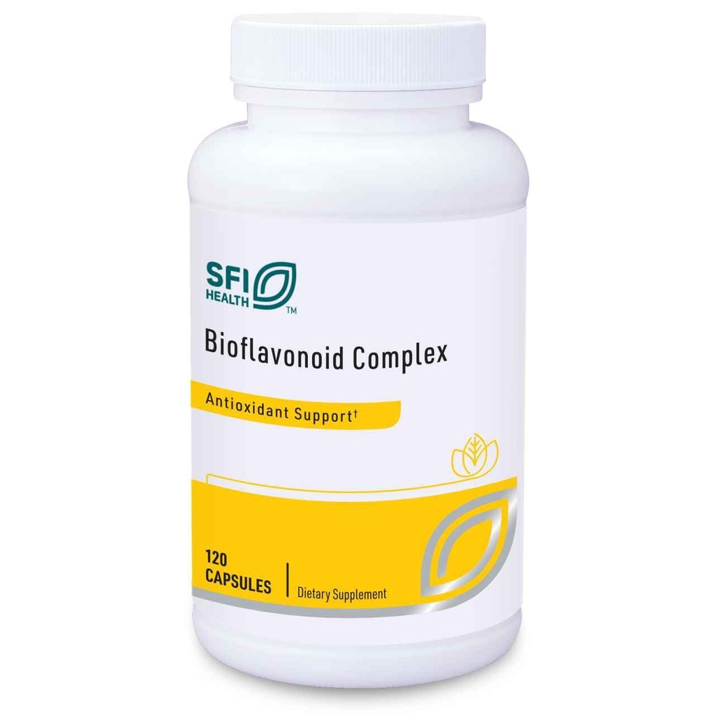 Klaire Labs SFI Health Bioflavonoid Complex - Immune, Cardiovascular & Antioxidant Support Supplement with Citrus Bioflavonoids, Quercetin & Rutin (120 קפסולות)