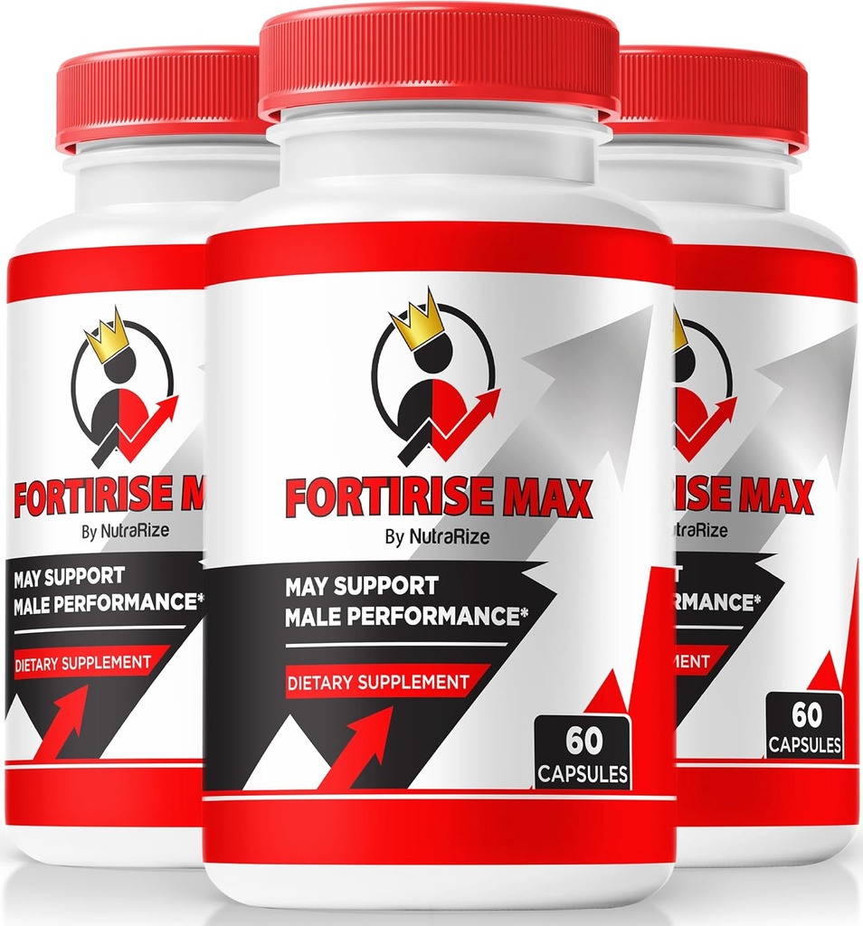Fortirise Max, Protirise Max for Men - Supports Stamina and Energy Levels, All Natural Formula to Support Performance and Total Health, Fortirise Max Pills Review (180 קפסולות)