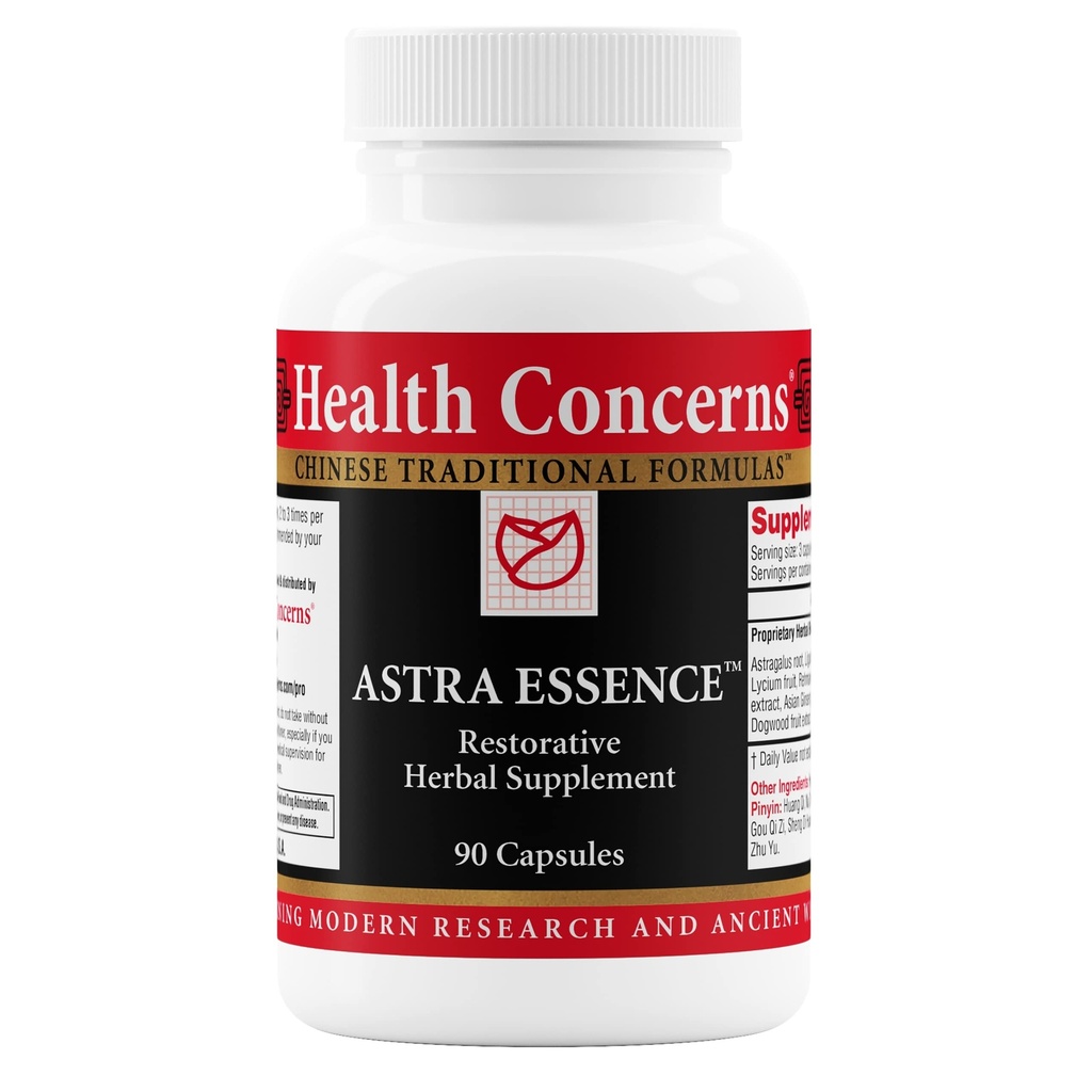 Health Concerns Astra Essence - Herbal Tonic Support Supplement - רפואה סינית מסורתית ל Vitality, Memory, Dizziness, Vertigo, Recovery & Immune Support - 90 קפסולות