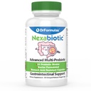 DrFormulas's Best Probiotics for Women & Men | Nexabiotic Multi Probiotico with Saccharomyces Boulardii, Lactobacillus Acidophilus, B. Babyis, Prebiotic 60 קפסולות הרוזן (לא פרלנס)