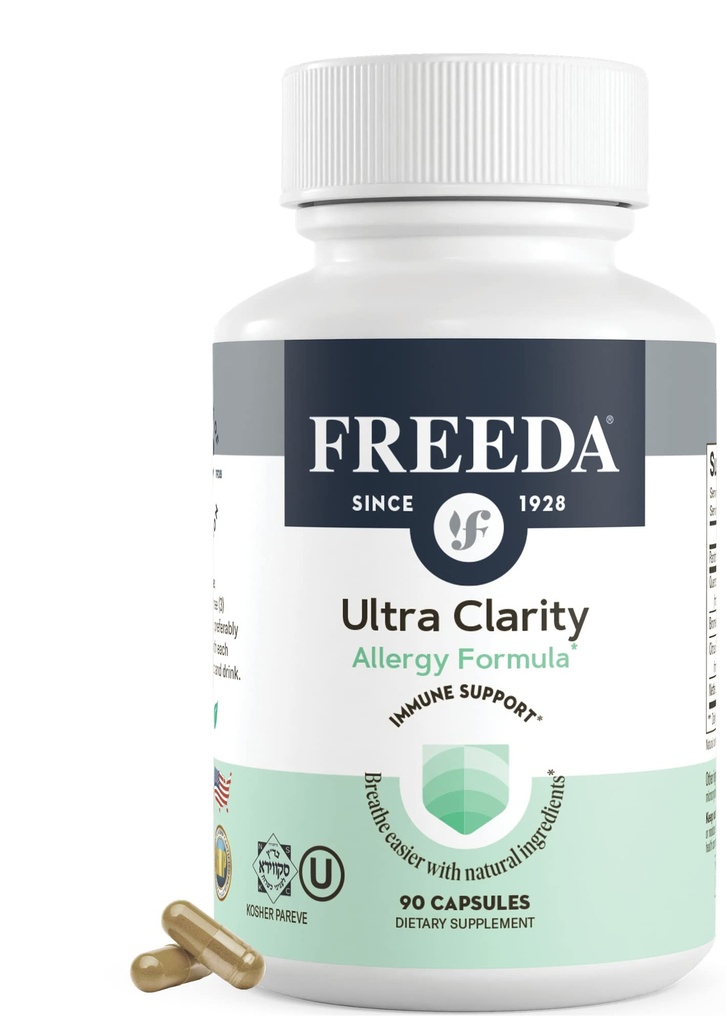 חינםDA טבעי אלרגיה פורמולה עם Quercetin, Bromelain & Nettle Leaf - מוסמך כשר ו טבעוני - תמיכה בריאות Sinus & Respiratory פונקציונלי - תמיכה לא-Drowsy Immune תמיכה עבור עונות