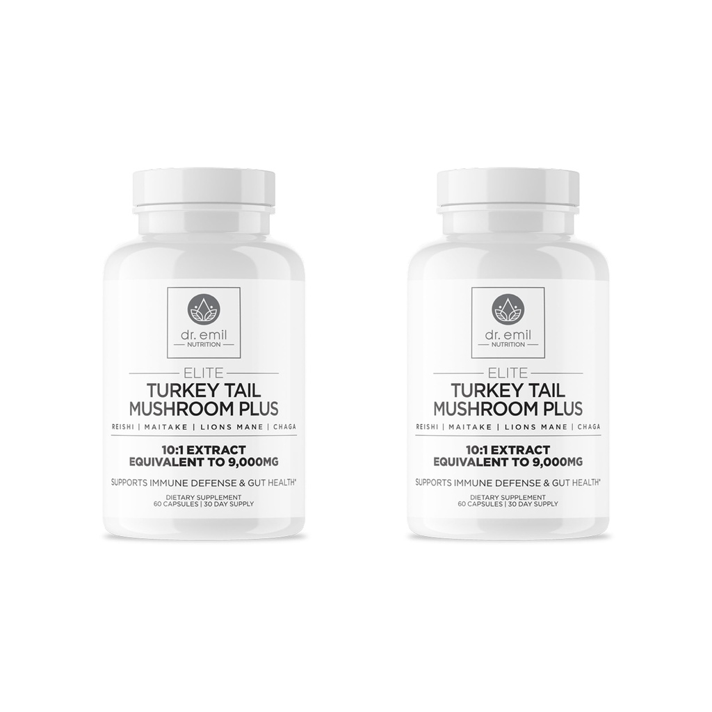 DR. EMIL NUTRITION Elite טורקיה Tail Mushroom Plus Twin Pack