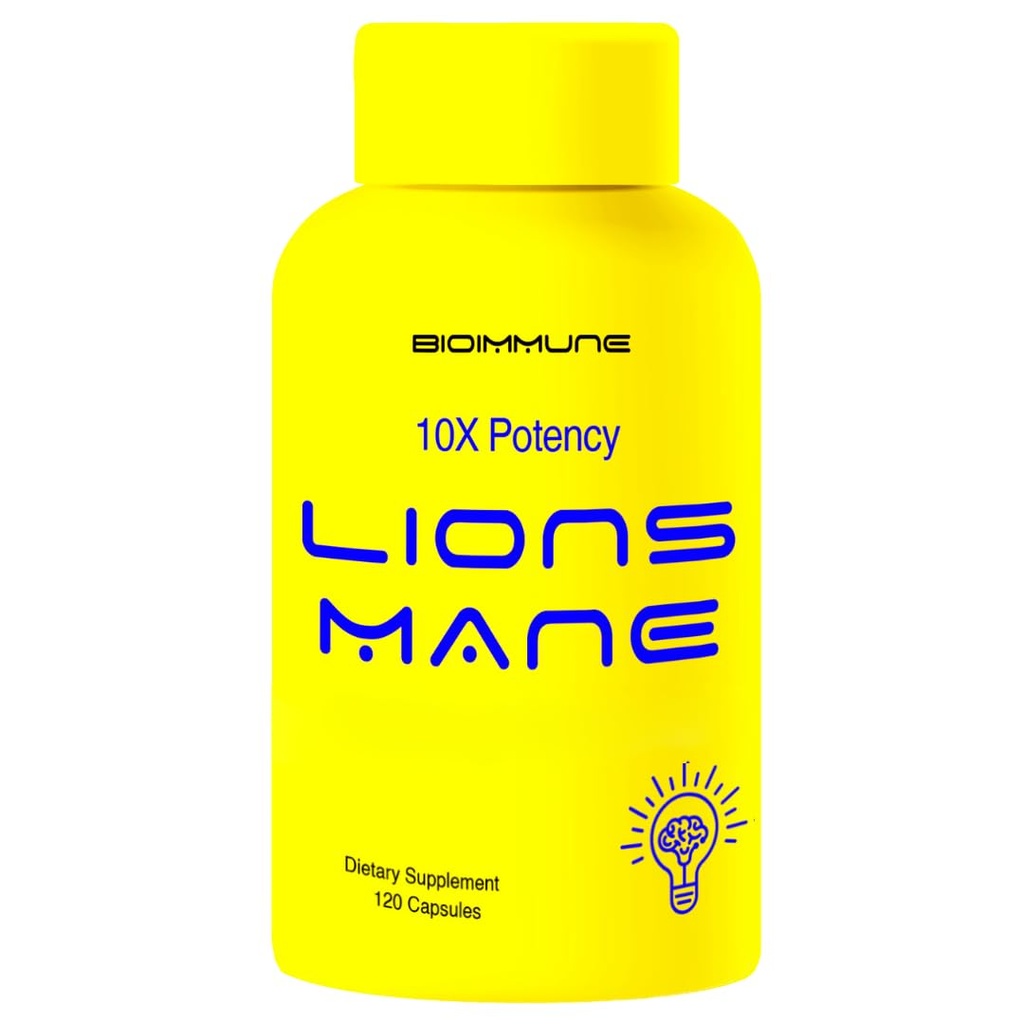 אריות אורגניות Mane תוספת קפסולות 120 קפסולות w/Patent LitropaneTM Immune System Booster Nootropic Brain Support Mushroom. 10X תמצית השוואתית ל- 18000 מ"ג