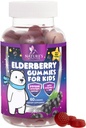ילדים Immune Support Elderberry חניכיים - ויטמין C, Zinc & Kids Immunity Support Gummy - Nature's Sambucus Elderberry תוסף, טבעוני, Gluten-Free, Tasty Berry Flavor - 60 מסטיקנים