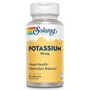 Solaray Potassium 99 מ"ג - Electrolyte Balance פורמולה - תוספי פוטאסום עבור אלקטרוליטים, תמיכה בריאות הלב - 60 יום כסף בחזרה להבטיח, מעבדה מאומת, 100 משרתים, 100 VegCaps