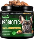 פרוביוטיקה לכלבים - Enzymes Gut Flor, Digest, Digestive Health, Immune System - Diarrhea תמיכה, Itchy Skin, Allergies - Pumpkin, Flaxseed Meal, Papaya אבקת - פרוביוטית צ'יפס לכלבים
