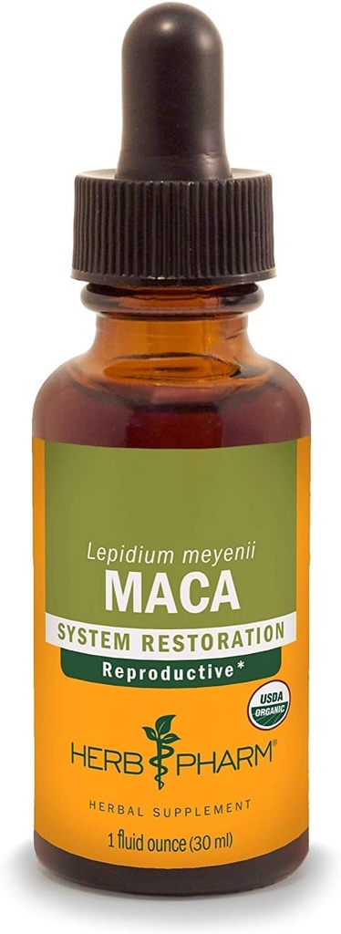 Herb Pharm Maca Whole Root, נוזל לחלץ, 1.00 Fl Oz