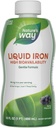 Nature's Way נוזל ברזל, 100% ערך יומי, 18 מ"ג ברזל כמו Ferric Glycinate לשרת, No Sugar הוסיף, ברי פלבדורד, 16 Fl Oz (Packaging May Vary)