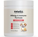 Allergy & Immune Support Chews for Dogs - מופעל על ידי Astragalus Root & Flaxseed C3 - מקדם הקלה אלרגיה עונתית, Gut & Digestive Health - Soft Chews