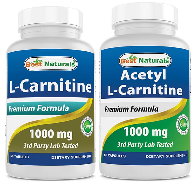הטוב ביותר טבעי L-Carnitine 1000mg & Acetyl L-Carnitine 1000mg