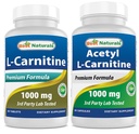הטוב ביותר טבעי L-Carnitine 1000mg & Acetyl L-Carnitine 1000mg