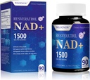 תוספת NAD - Liposomal NAD+ תוספת של Resveratrol 90 Count (1500MG)