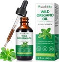 אורגני Oregano שמן נוזלי טיפות, גידול צמחי מבוסס אורגנו הוציא שמן או גברים ונשים Boosting Immune / Energy, קידום מערכת העיכול, Non GMO טבעוני 60ML/2 Fl Oz