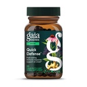 גאיה Herbs Quick Defense - Fast-Acting Immune Support Supplement* - Echinacea, Black Elderberry, ג'ינג'ר אנדורוגרף - 20 טבעוני נוזלי Phyto-Capsules (2 ימים אספקה)