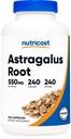 מזון זול Astragalus כמוסות 550 מ"ג, 240 קפסולות צמחוניות - non-GMO ו Gluten חינם