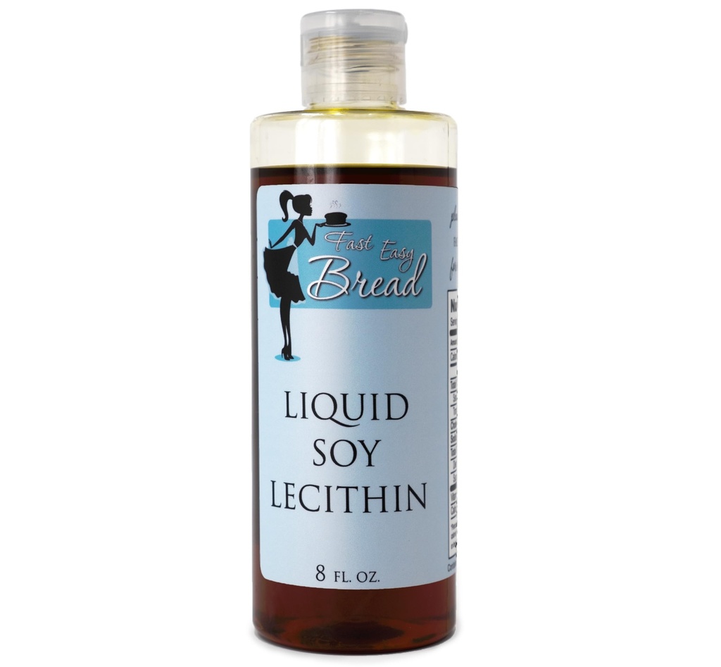 לחם קל מהיר Soy Lecithin נוזל (8 oz) | Easy-to-Use | זמין בבקבוק ללא מס חינם Squeezable