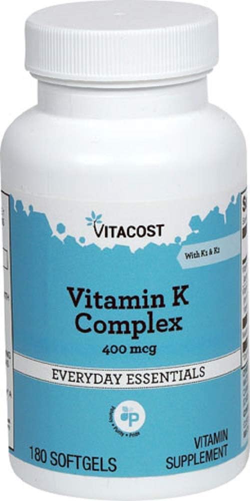 ויטמין K מורכב עם K1 & K2-400 mcg - 180 Softgels