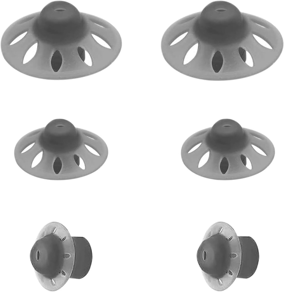6Packs-Starkey Hearing Domes Open Oticon Hearing Domes Small Medium 3 Sizes בקנה מידה גדול עם Phonak מארוול & Paradise RIC BTE מודלים SDS 4.0 שחור