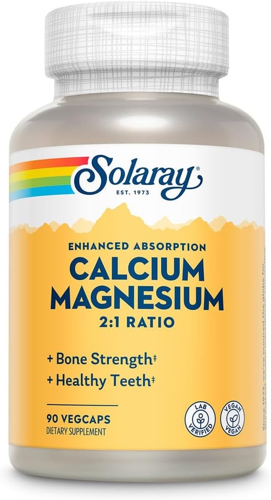 Calcium & Magnesium - טווח מלא Amino Acid Chelates בבסיס צמח מיוחד (90 קפסולות)