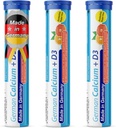 גרמניה Calcium + ויטמין D שתו Effervescent טבליות 60 לשרת כתום-Grapefruit Flavour - 500 מ"ג Calcium, 2,5 μg ויטמין D3 - T&D Pharma - מיוצר בגרמניה