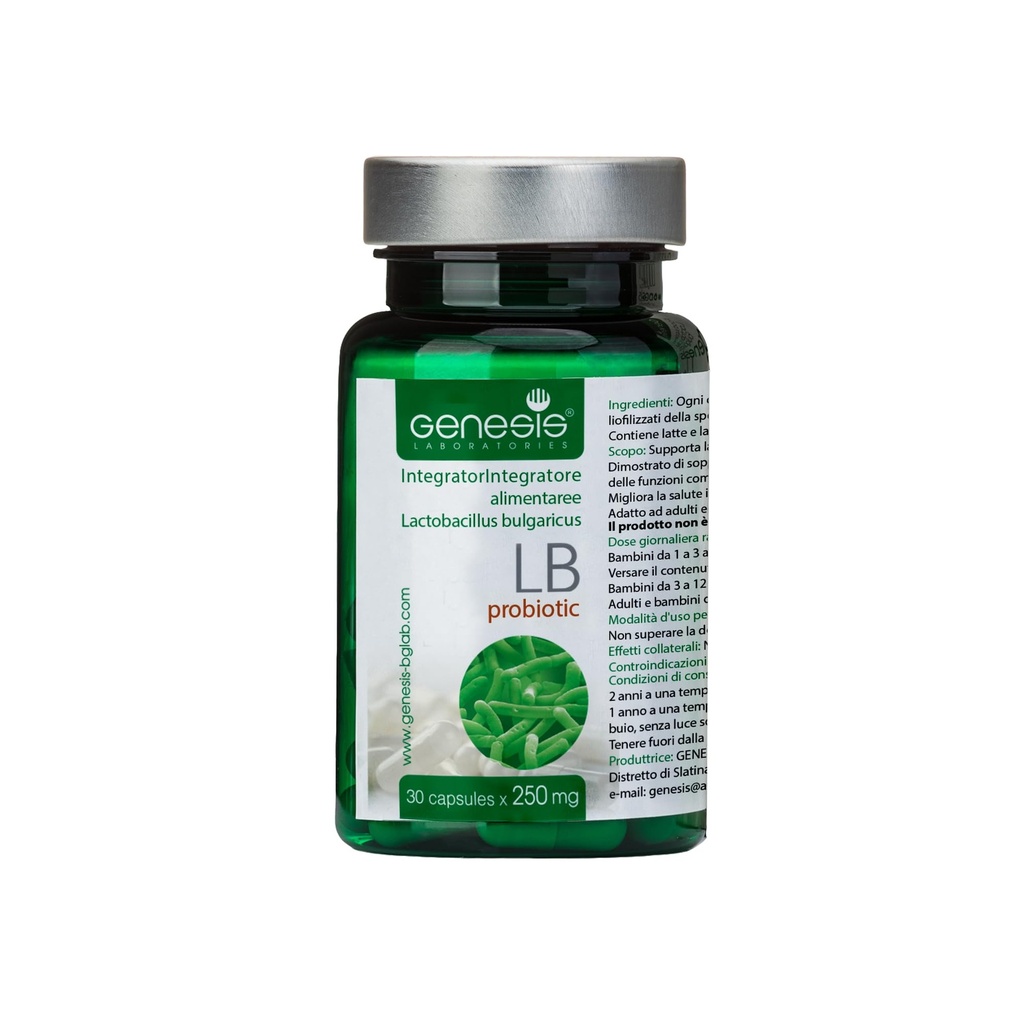 Probiotic Lactobacillus תוסף 30 קפסולות עם Lactobacillus Bulgaricus 250 מ"ג Probiotic Digestive Immune Support Gut Health Probiotics for Digestive Health Anti Bloating