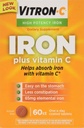 VITRON-C High Potency Iron Plus C Tablets - 60 Ea - 3 חבילות