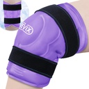 REVIX 20 "XXXL Ice Pack for Knee Discomfort and Fatigue, Reusable Extra Large Cold Packs forרגיעה, ניתוח החלפת ברכיים, קידום גמישות וניידות עם Cold Therapy, Purple