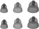 הגדר מעורבת Phonak Power Smokey Dome Small-Medium-Large Domes, החלפה על ידי Sonova, שיחות שמיעה כל המקלטים 1 Pack/6 Domes Total Total