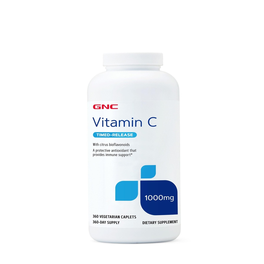 GNC ויטמין C 1000 מ"ג, Timed לשחרר, מספק תמיכה Immune, 360 משרתים