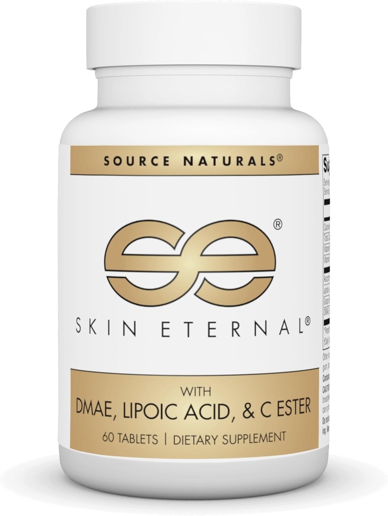 מקור Natural Skin Eternal Tablet עם DMAE, LIPOIC Acid, & C Ester - 60 טבליות