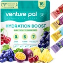Venture Pal Sugar Free Electrolyte אבקת Packets - נוזל יומי הרביעי לשתות לערבב עבור הידרה מהירה & Party Recovery | 5 ויטמינים ו 7 אלקטרוליטים