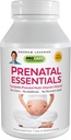 ANDREW LESSMAN Prenatal Essentials 180 קפסולות - ויטמינים טרום לידתיים שלמים לנשים, ללא תוספת של Prenatal Multivitamin, חומרים מזינים עבור נשים טרום לידתי, Postnatal-Methylfolate Prenatal עם ברזל עם ברזל עם ברזל עם ברזל עם ברזל עם ברזל