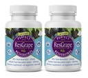 Perfect ResGrape - 99% Trans-Resveratrol & Organic Muscadine Grape - Anti-Aging Supplement & Potent Antioxidant - 60 Veg Capsules (2-Pack)