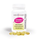 GeriCare High-Potency ויטמין E קפסולות - 400 IU for Skin & Immune Support, 180mg | 100 Count | ויטמין E for Women and Men