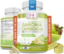 100% טהור Garcinia Cambogia לחלץ עם 95% HCA - לנהל מזון Cravings - הטוב ביותר carb בלוקר עבור נשים וגברים - מקס כוח Garcinia Cambogia Raw Diet Pills Made בארה"ב - 60 ויג'י קפסולות