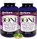 (pack of 2) Calcium 1000 מיליגרם עם 4000 מיליגרם MCHC עבור תמיכה מלאה כוח העצם מקסימלי על ידי רופאים Nutra Nutraceuticals Plus K1. K2, Magnesium, ויטמין D, Zinc ועוד יותר