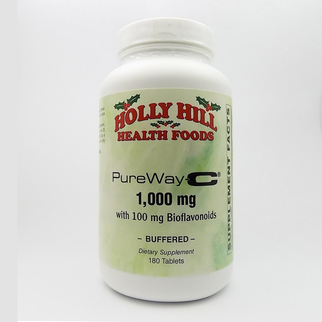 הולי היל מזונות, PureWay-C 1000 MG עם 100 MG Bioflavonoids, Buffered, 180 טבליות