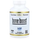 California Gold Nutrition Bone Boost תוסף, תמיכה בריאות העצם, תערובת תזונתית עם Calcium ווויטמין D, Vegetarian Friendly, Gluten Free, non-GMO, 120 טבליות