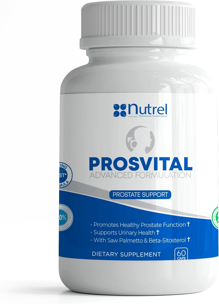 Generic Nutrel Prosvital, Prostate תוספת לגברים, 60 קפסולות, Saw Palmetto ו Beta Sitosterol, לקדם את Prostate Wellness