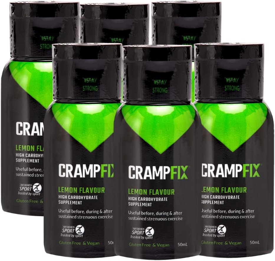 Sports Shot, Prevents and Relieves השרירים Cramps, Leg, Calf, Hamstring Cramps, 6 Pack of Multi Serve Squeeze בקבוקי כל לימון טבעי