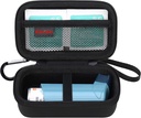 Elonbo Asthma Inhaler הנושא מקרה, ארגון נסיעות הולדר Bag עבור Ventolin Inhaler, אקסטרה פנים Mesh Pocket Fits Asthma Mediction, Black+Inside Black (CASE רק! Inhaler Medicine Notluded