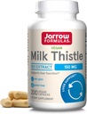 Jarrow Formulas Milk Thistle 150 מ"ג - 200 קפסולות Veggie - Antioxidant Supporting Immune Response, Liver Function & Glutathione - עד 200 משרתים