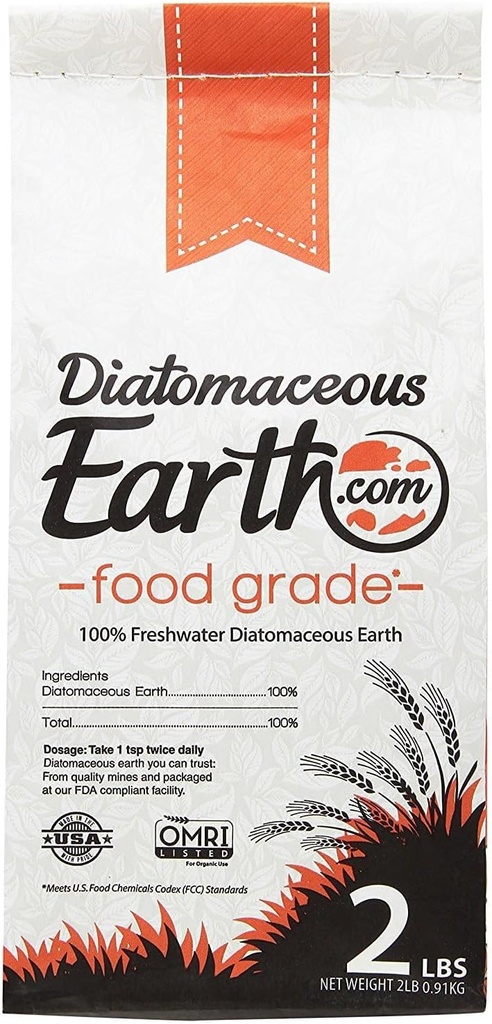 DiatomaceousEarth 2 Lbs מזון כיתה - 100% אורגני כל אבקת דידופיל טבעי - סוכרת עבור בני אדם הוא בטוח סביב ילדים - כולל סקופ חינם