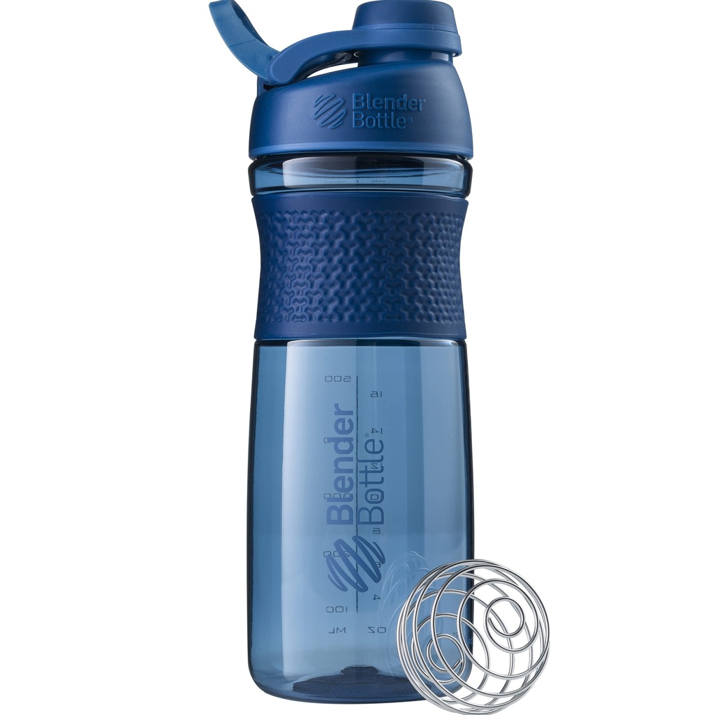 בלנדר בוטל SportMixer Shaker Bottle Perfect for Protein Shakes and Pre Workout, 28-Ounce, הצי