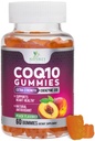 CoQ10 Gummies 100 מ"ג - 3X כוח, Absorption גבוהה, תוסף Antioxidant לתמיכה בריאות הלב אנרגיה ייצור, Ultra Coenzyme Q10 ויטמינים, Coq 10 תוספים, non-GMO - 60 CoQ10 חניכיים
