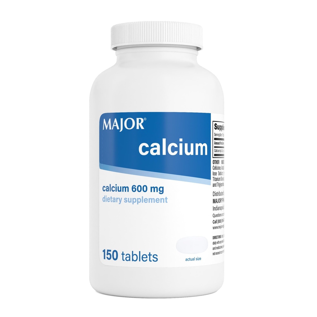 גדול 600 מ"ג טבליות Calcium - תוסף Calcium - 150 הרוזן (1 Pack)