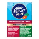 Alka-Seltzer Plus כוח מקסימלי PowerMax Sinusungestion & Pain Medicine, Day + Night Liquid Gels - סיוע עוצמתי להצטננות ושפעת, + Sinus Communityestion for Adults and Children 12+ 24 שנים, הרוזן