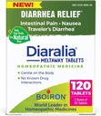 Boiron Diaralia טבליות עבור Diaralia הקלה, Gas, Bloating, Intestinal Pain, and Travler's Diarrhea - 120 Count (2 Pack of 60)