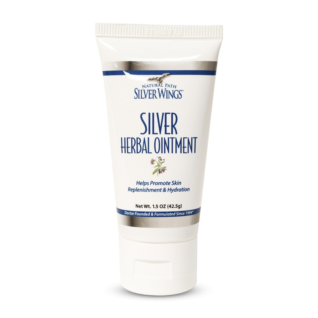 נתיב טבעי שביל Silver Wings 250ppm Silver Herbal Ointment - Nourishing and Moisturizing Skin Care 1.50oz