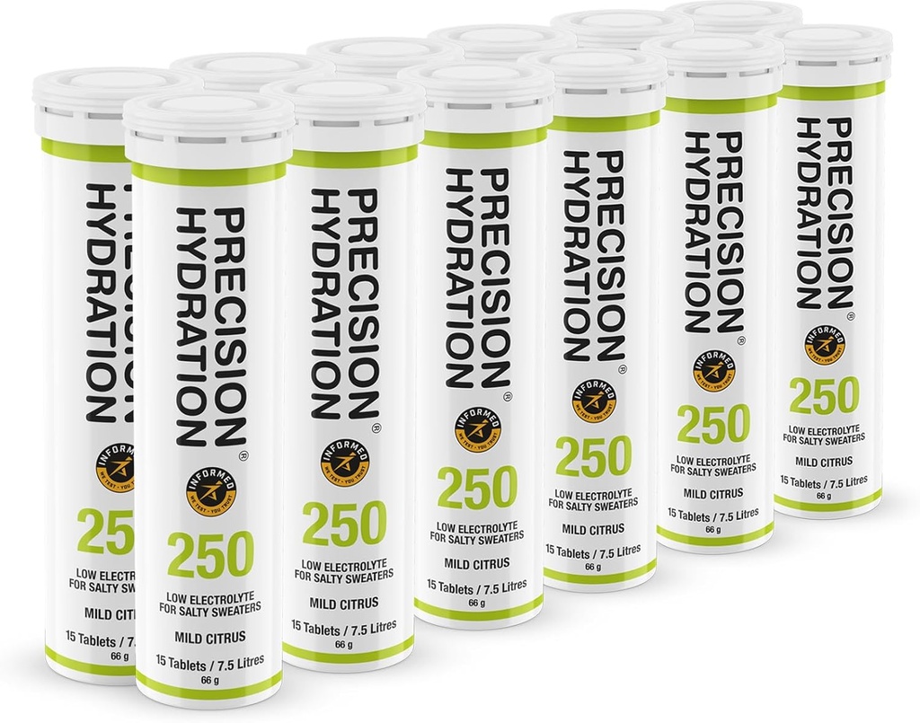 משקה אלקטרוליט - רב עוצמה Efferscent hydrotion Tablets - Low Calorie, Gluten Free, Vegan/Vegetarian Friendly (12 tubes, 250 מ"ג / L - Green Tube)